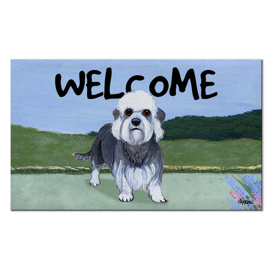 Dandi Dinmont Terrier Welcome Mat