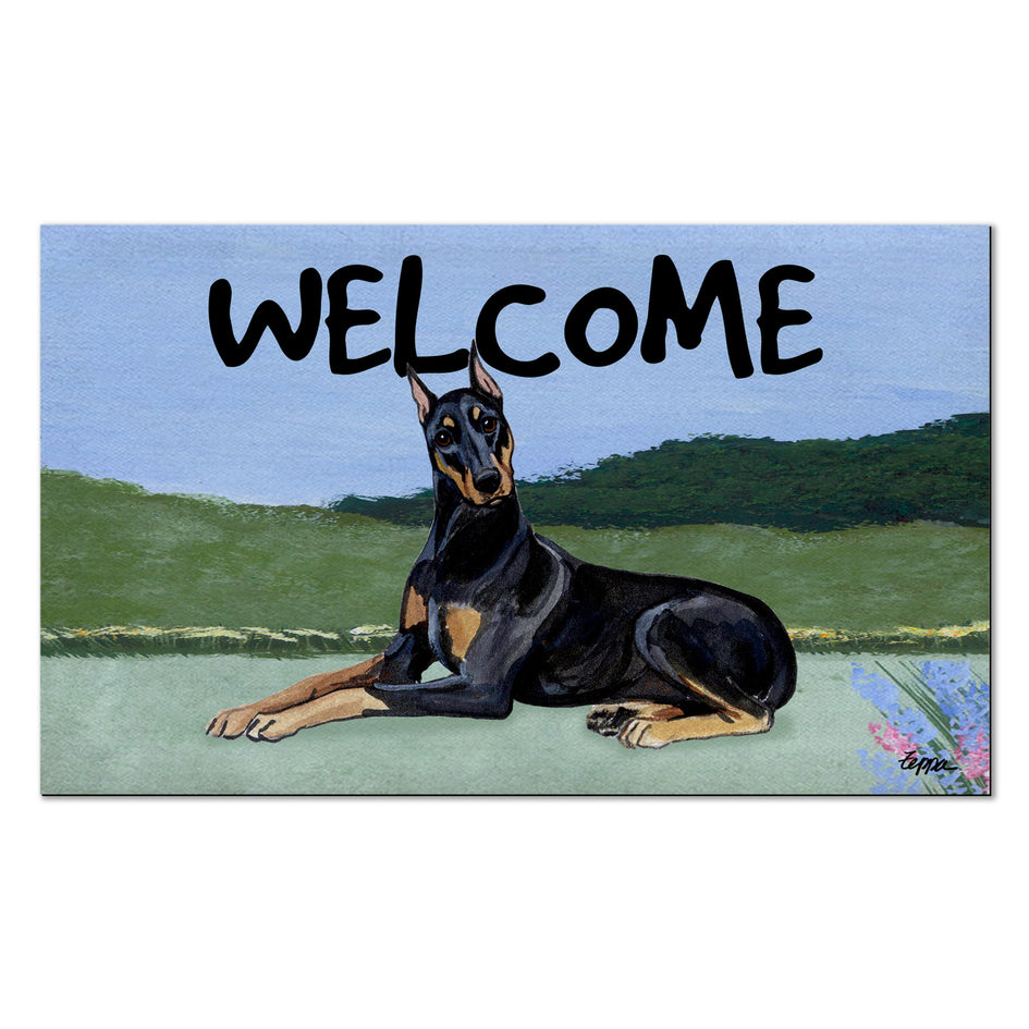 Doberman Pinscher Welcome Mat