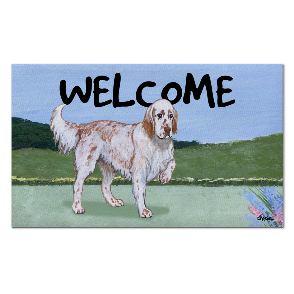 English Setter Welcome Mat