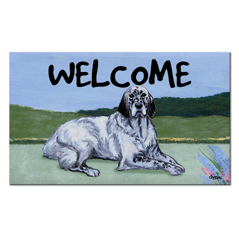 English Setter Welcome Mat