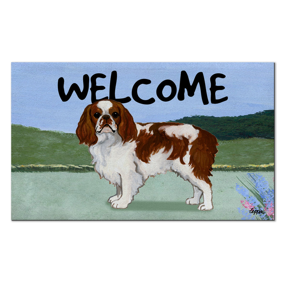 English Toy Spaniel Welcome Mat