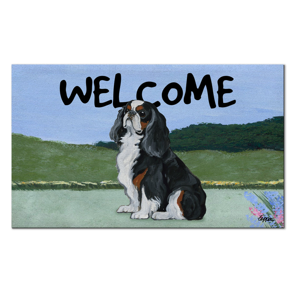 English Toy Spaniel Welcome Mat