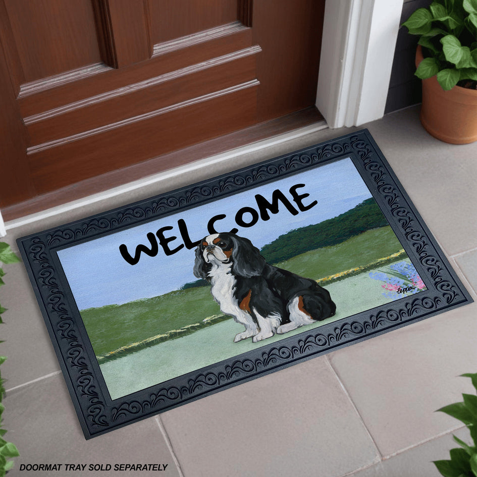 English Toy Spaniel Welcome Mat