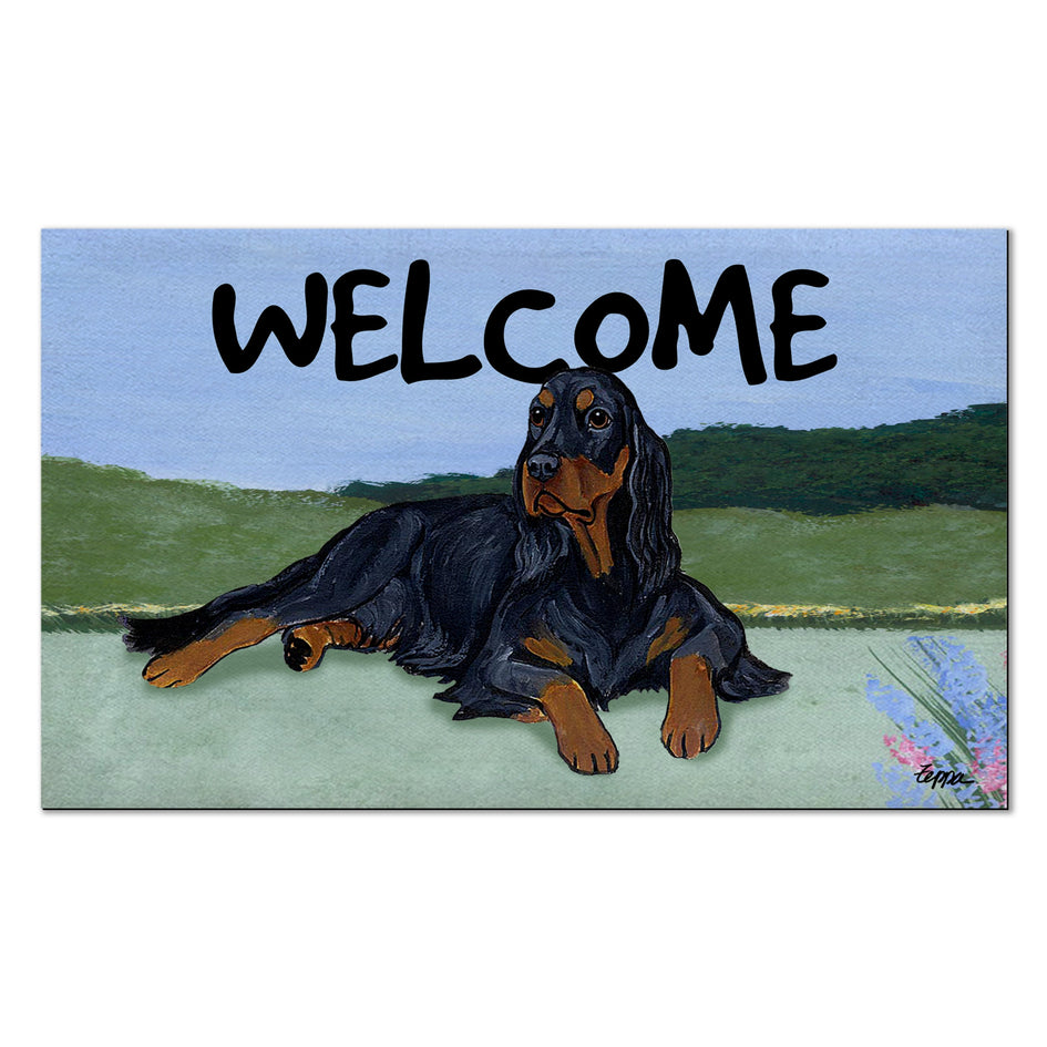 Gordon Setter Welcome Mat