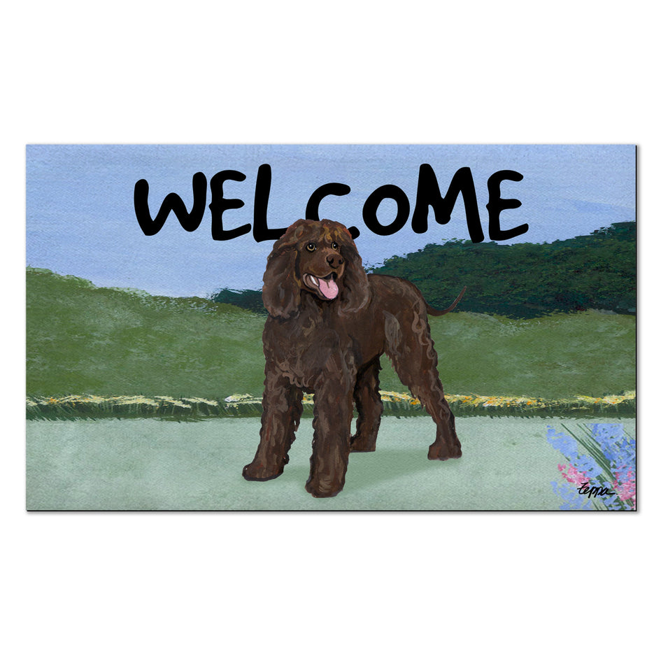 Irish Water Spaniel Welcome Mat