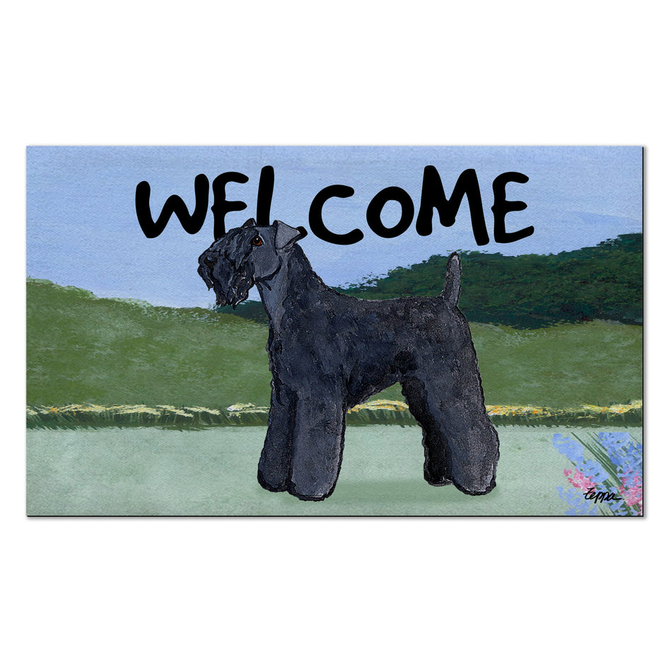 Kerry Blue Terrier Welcome Mat