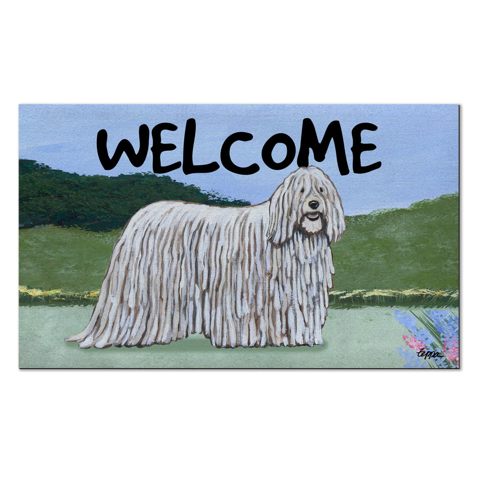 Komondor Welcome Mat