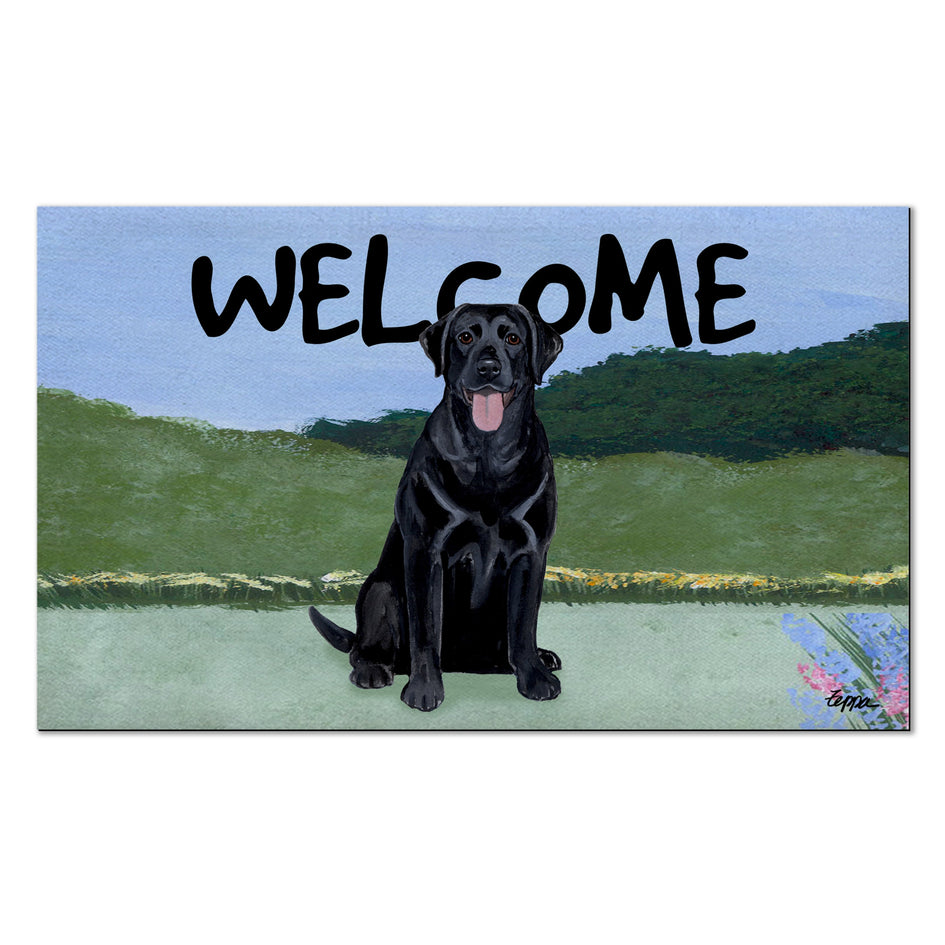 Labrador Retriever Scenic Welcome Mat