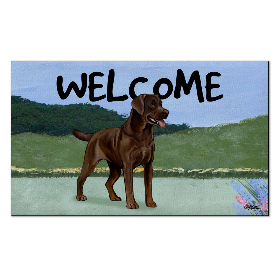 Labrador Retriever Scenic Welcome Mat