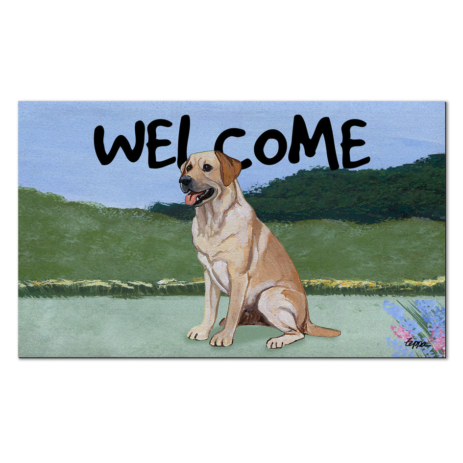 Labrador Retriever Scenic Welcome Mat