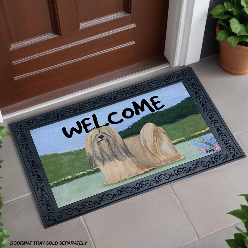 Lhasa Apso Welcome Mat