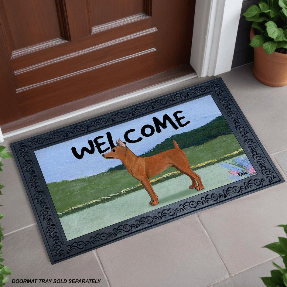 Miniature Pinscher Welcome Mat