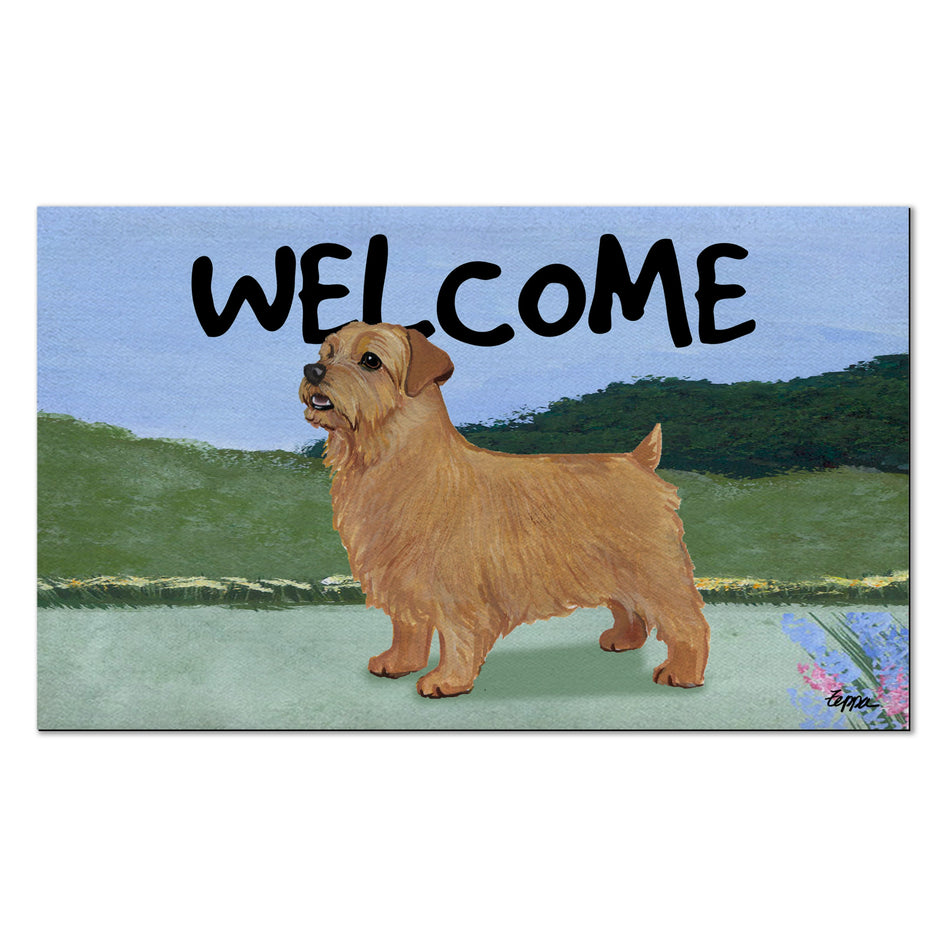 Norfolk Terrier Welcome Mat