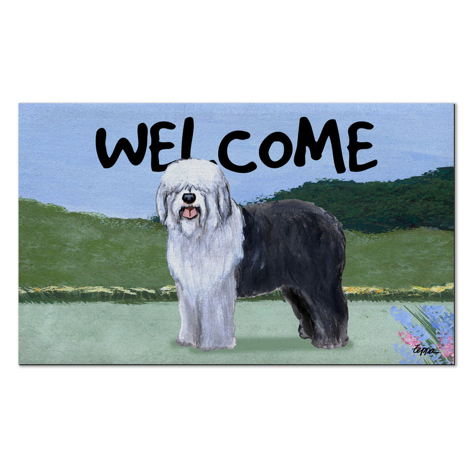 Old English Sheepdog Welcome Mat