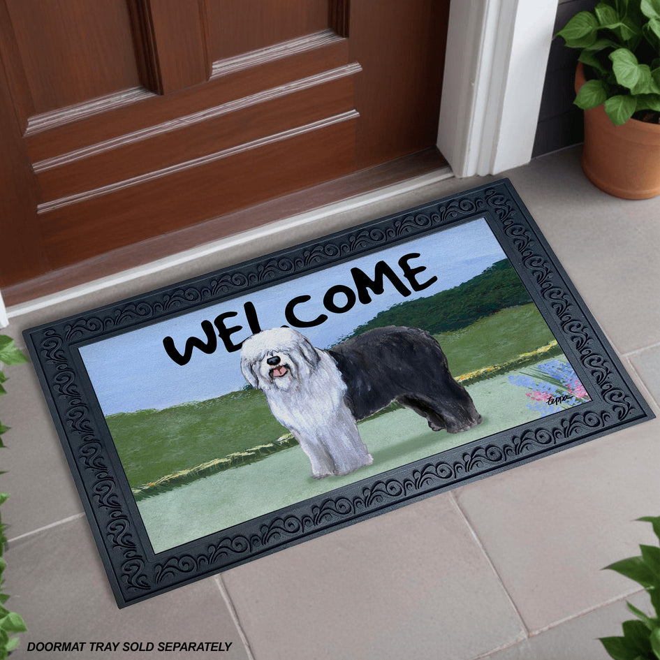 Old English Sheepdog Welcome Mat