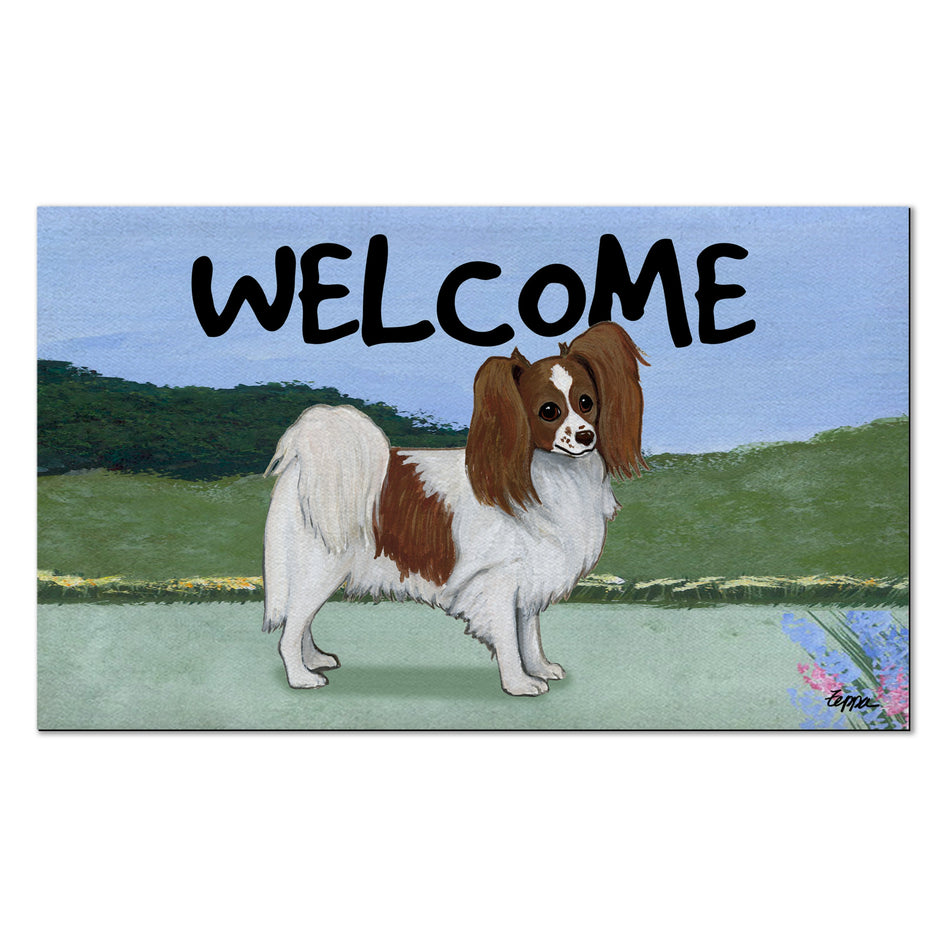 Papillon Welcome Mat