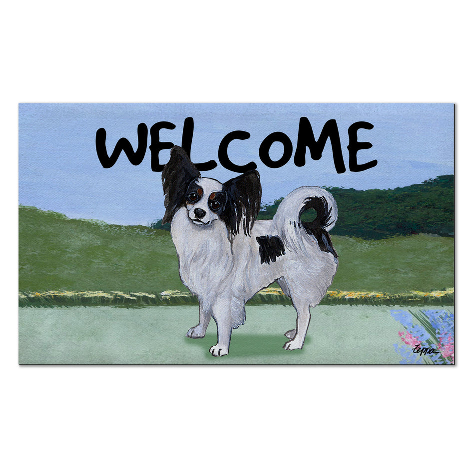 Papillon Welcome Mat