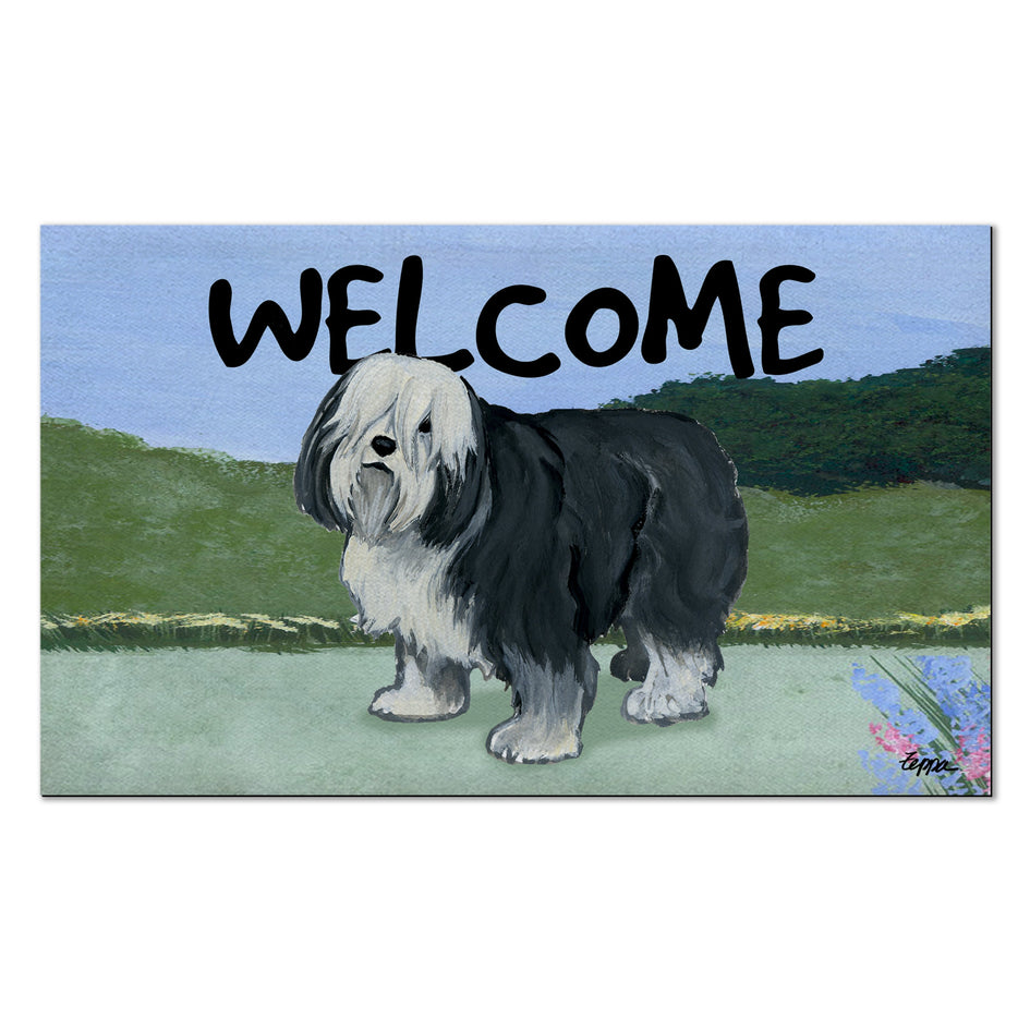 Polish Lowland Sheepdog Welcome Mat