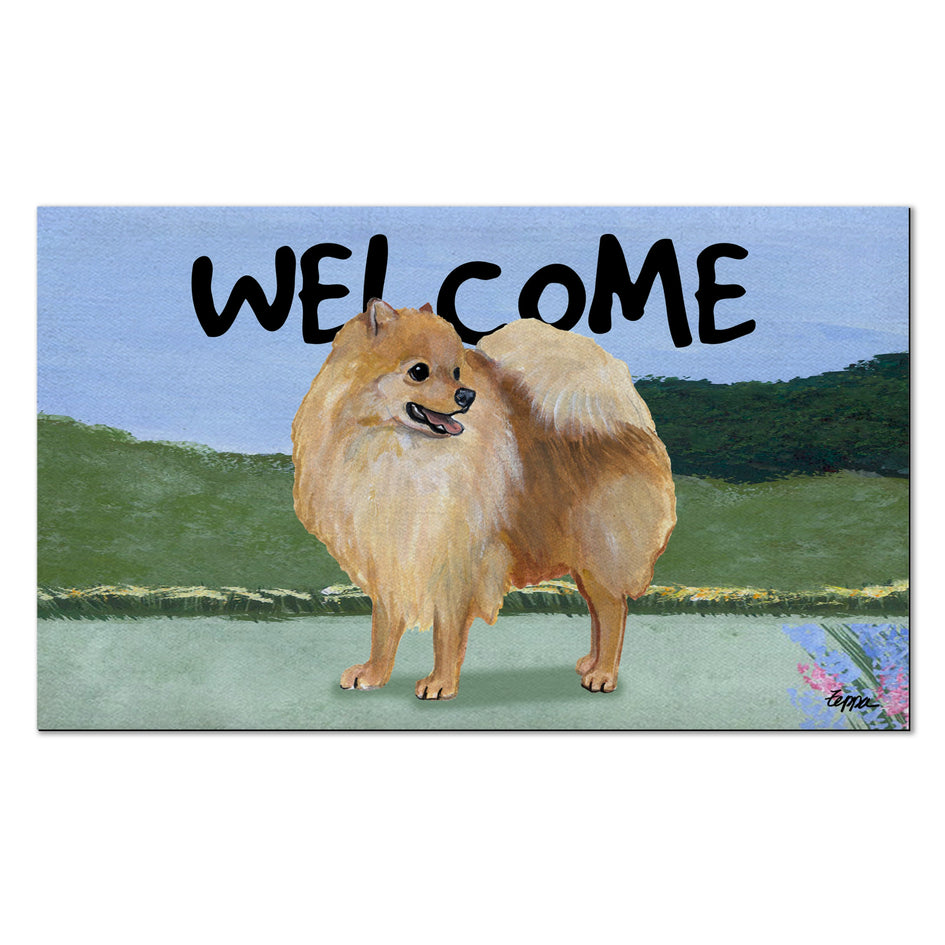 Pomeranian Welcome Mat