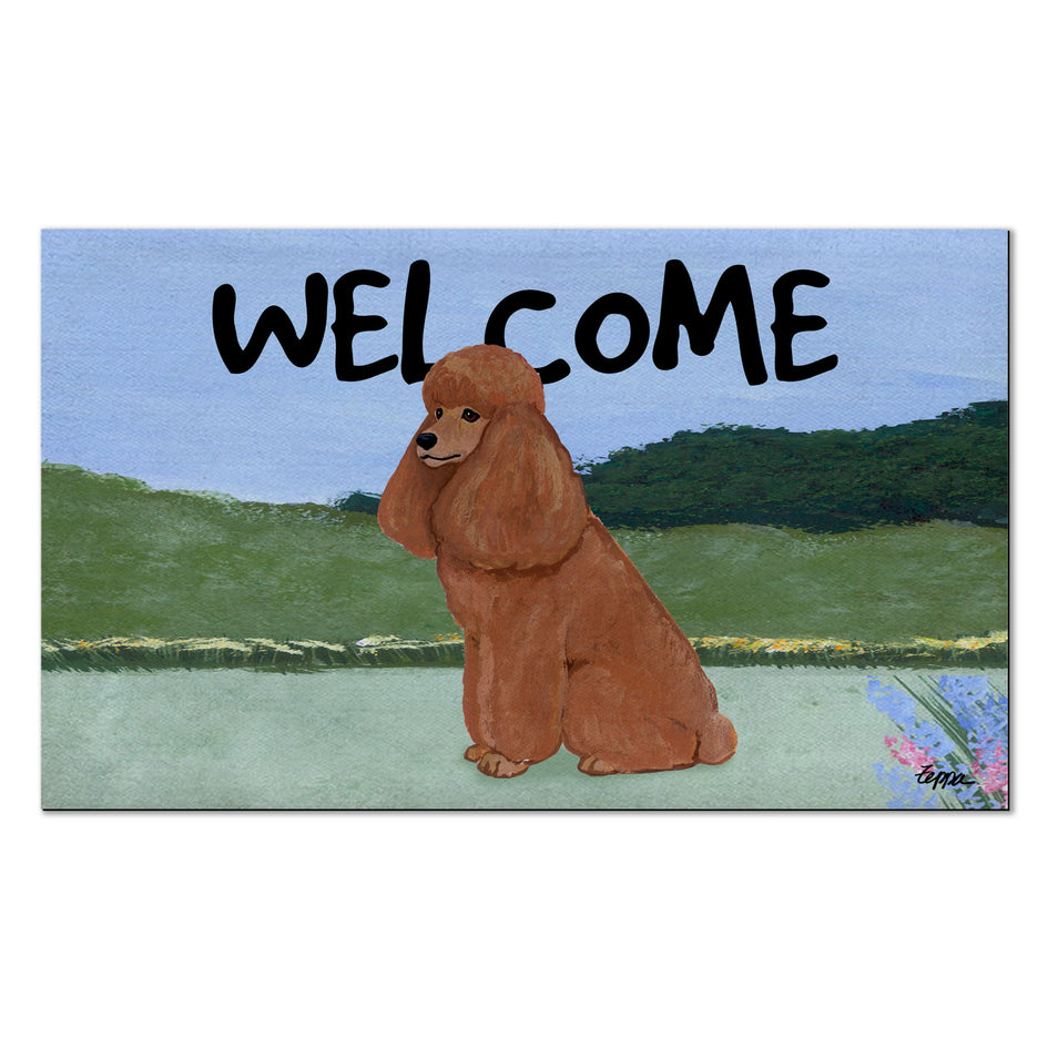 Poodle Welcome Mat