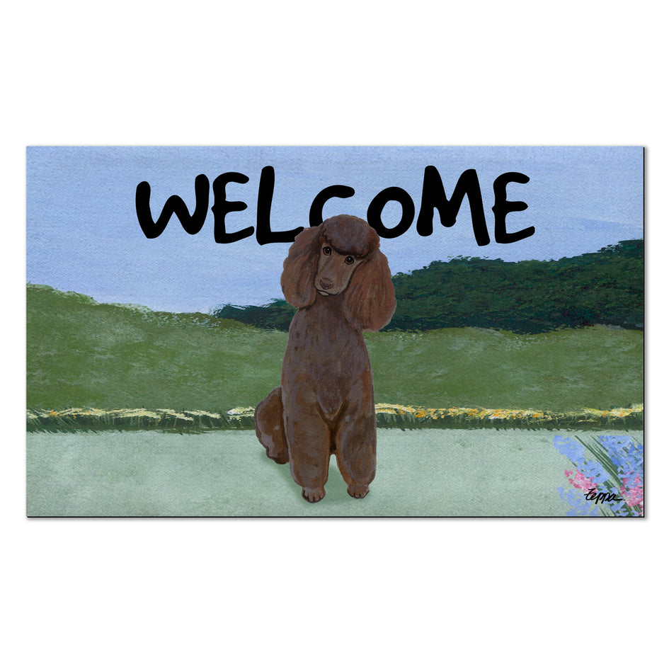 Poodle Welcome Mat