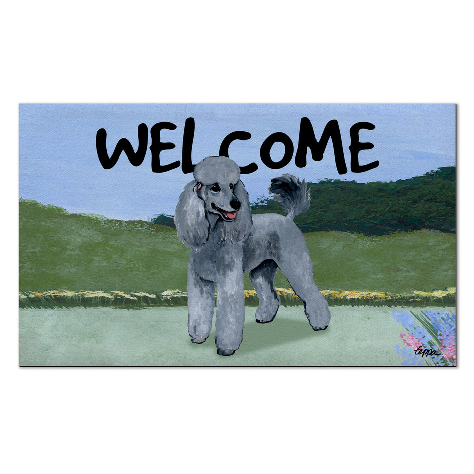 Poodle Welcome Mat