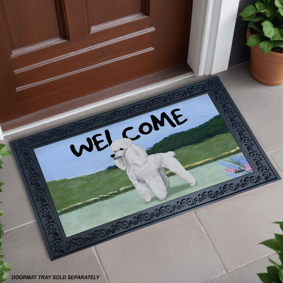 Poodle Welcome Mat