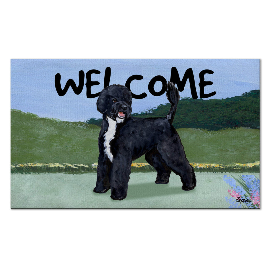 Portuguese Water Dog Welcome Mat