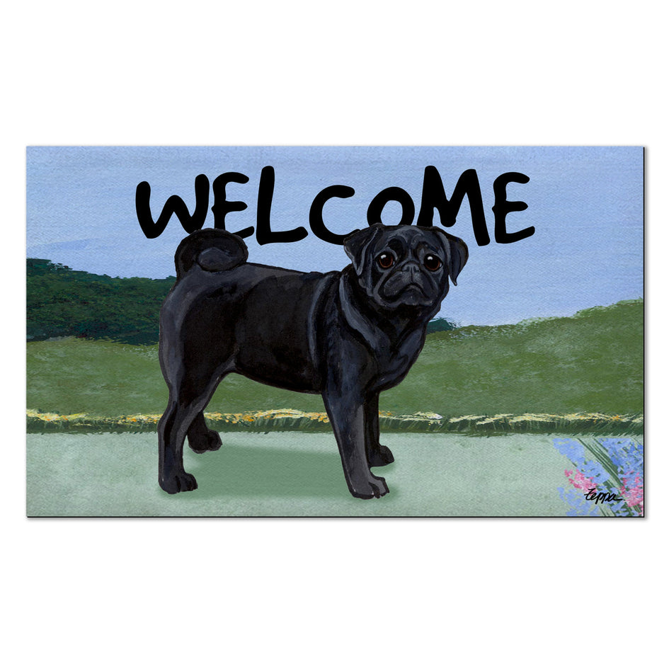 Pug Welcome Mat