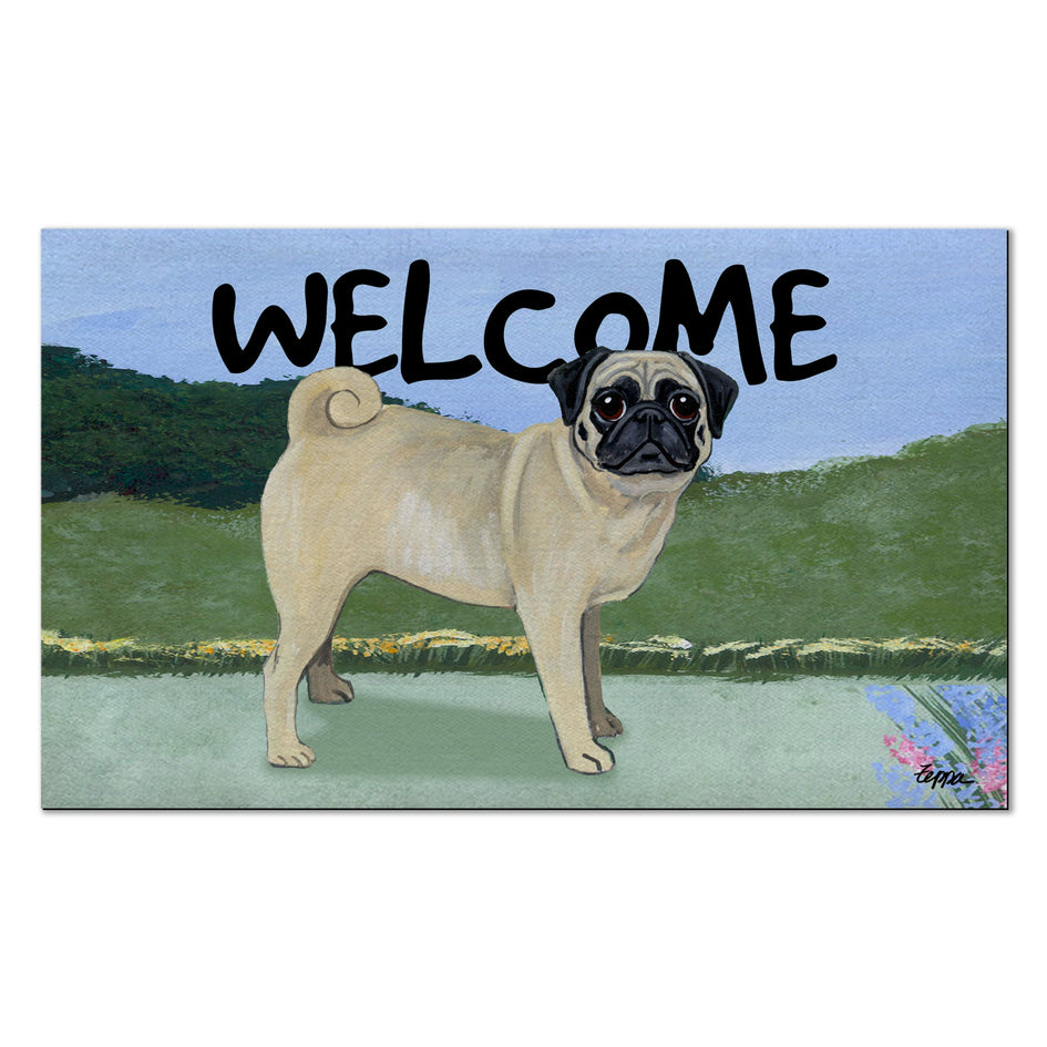 Pug Welcome Mat