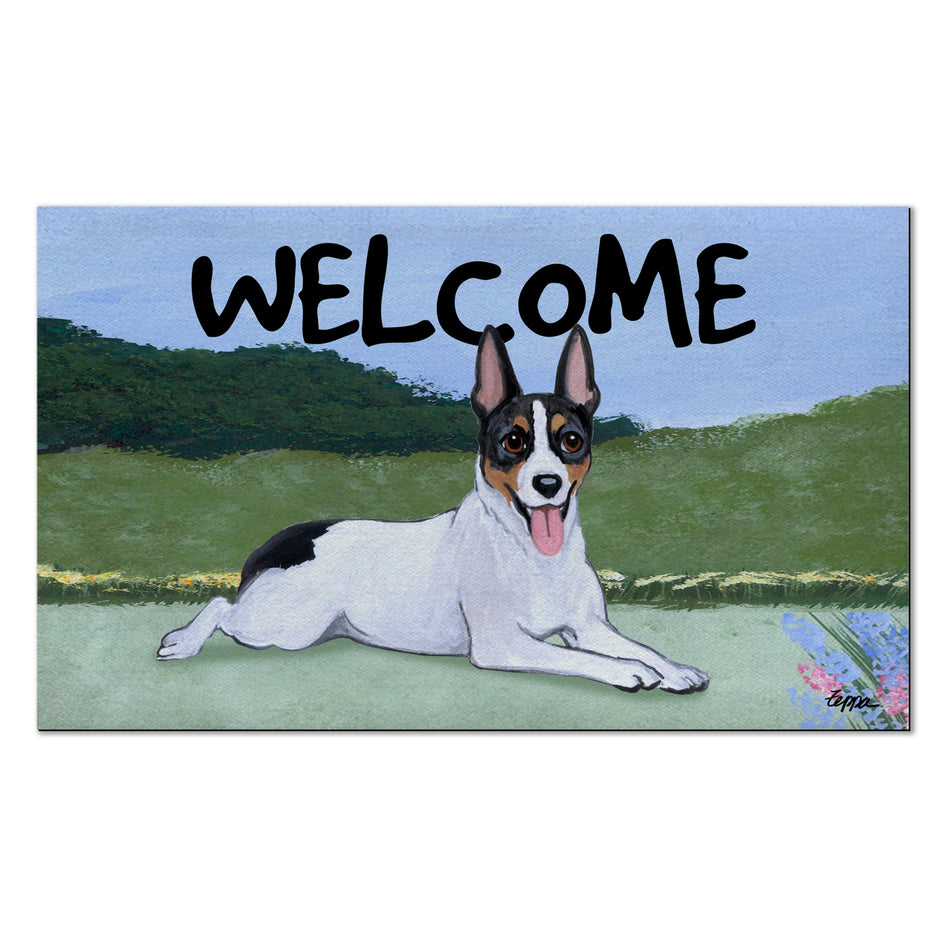 Rat Terrier Welcome Mat