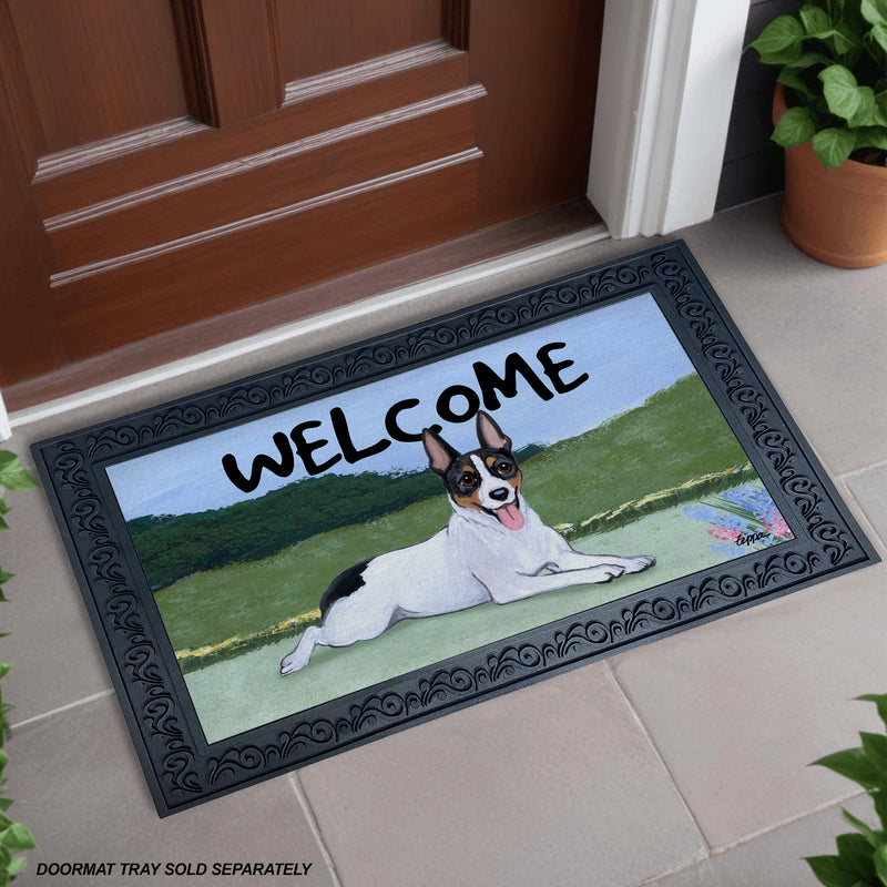 Rat Terrier Welcome Mat