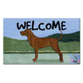 Redbone Coonhound Welcome Mat