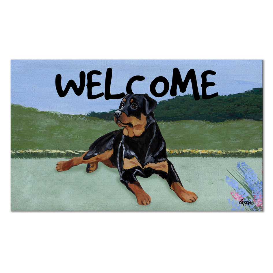 Rottweiler Welcome Mat