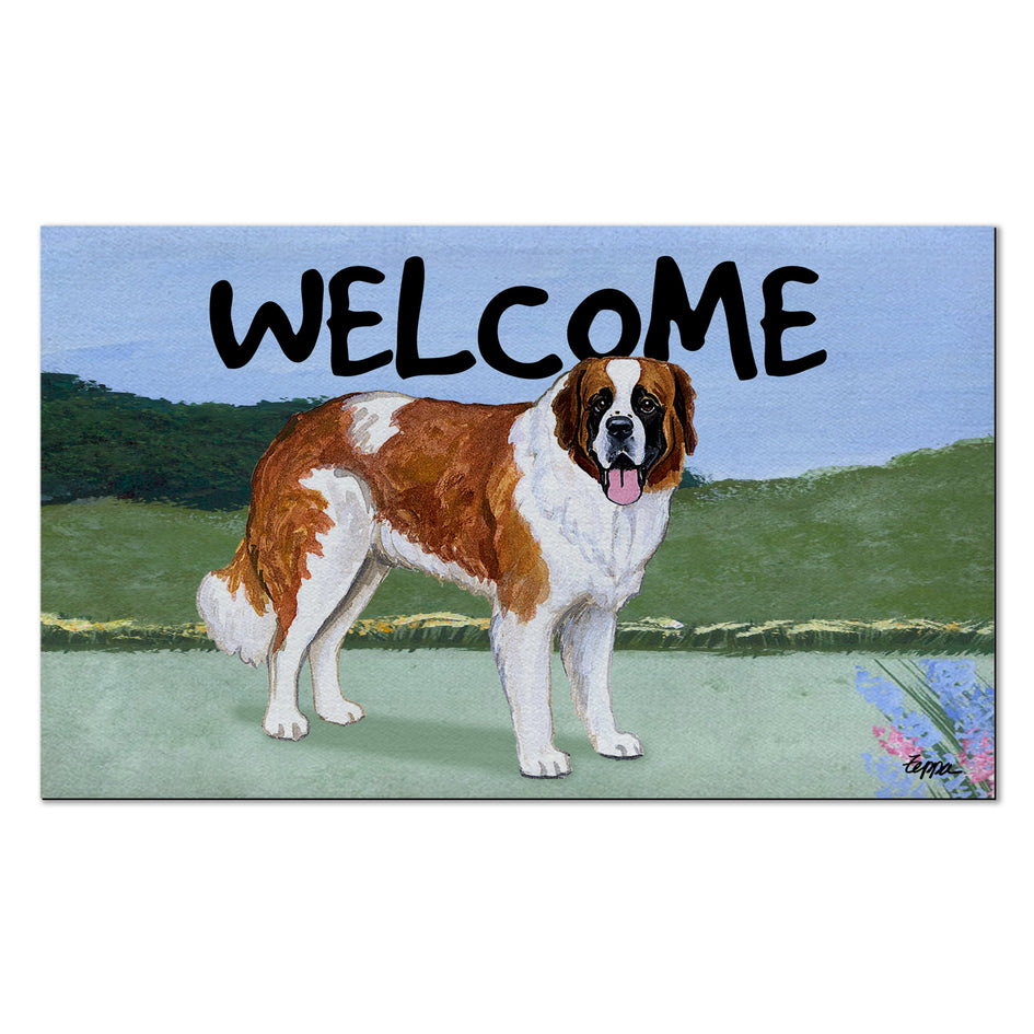 Saint Bernard Welcome Mat