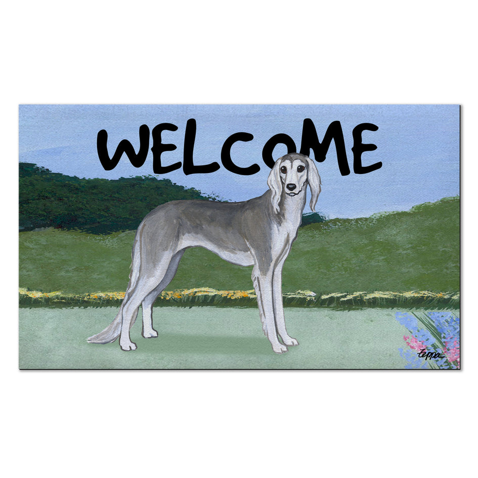 Saluki Welcome Mat