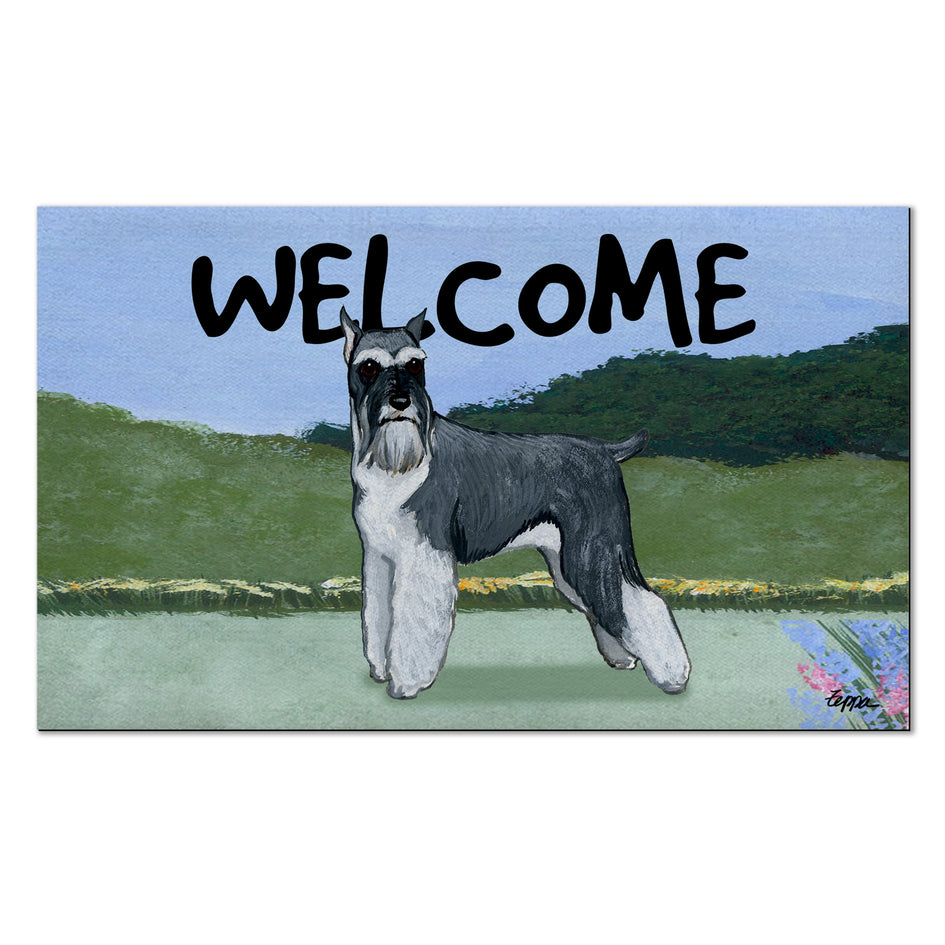 Schnauzer Welcome Mat