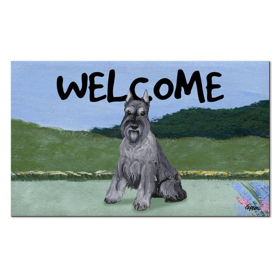 Schnauzer Welcome Mat