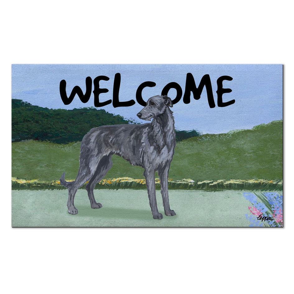 Scottish Deerhound Welcome Mat