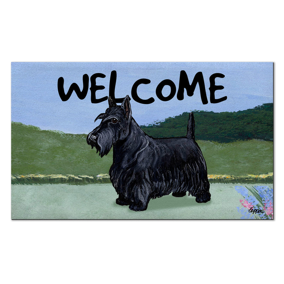 Scottish Terrier Welcome Mat