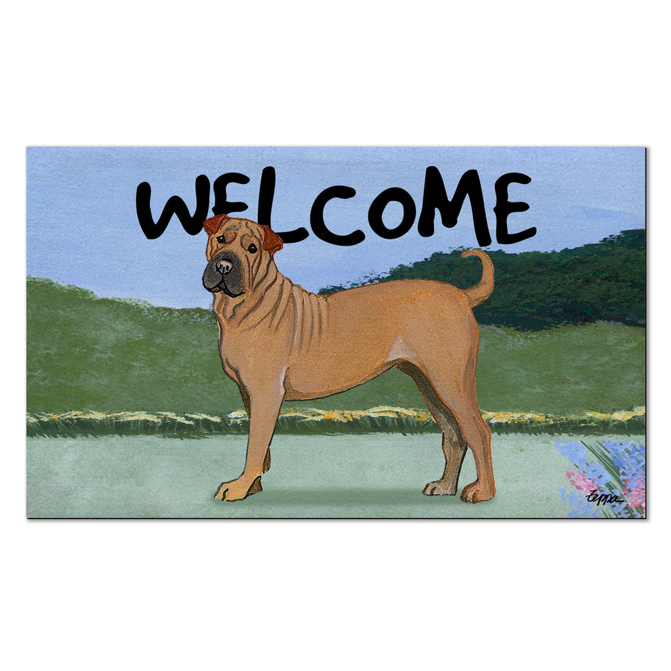 Chinese Shar-Pei Welcome Mat