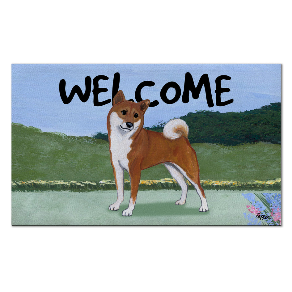 Shiba Inu Welcome Mat