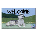 Siberian Husky Welcome Mat