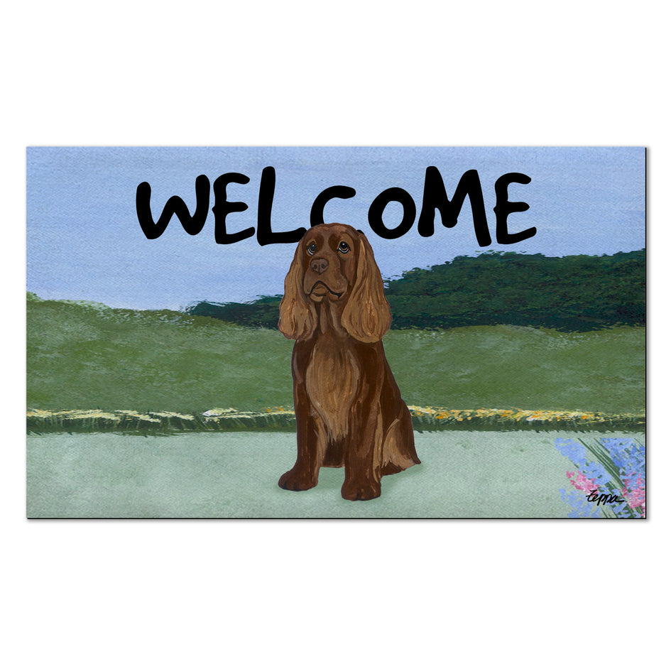 Sussex Spaniel Welcome Mat