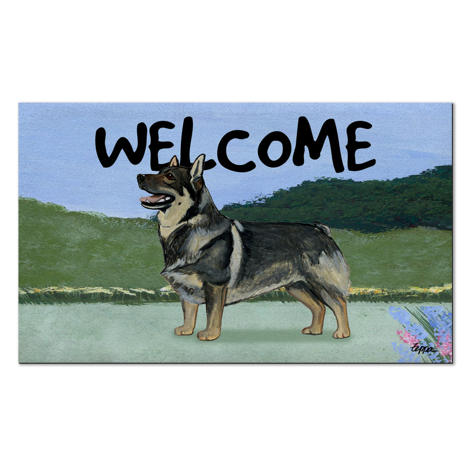 Swedish Valhund Welcome Mat