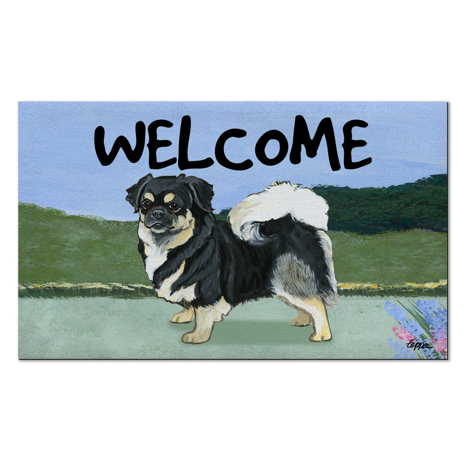 Tibetan Spaniel Welcome Mat