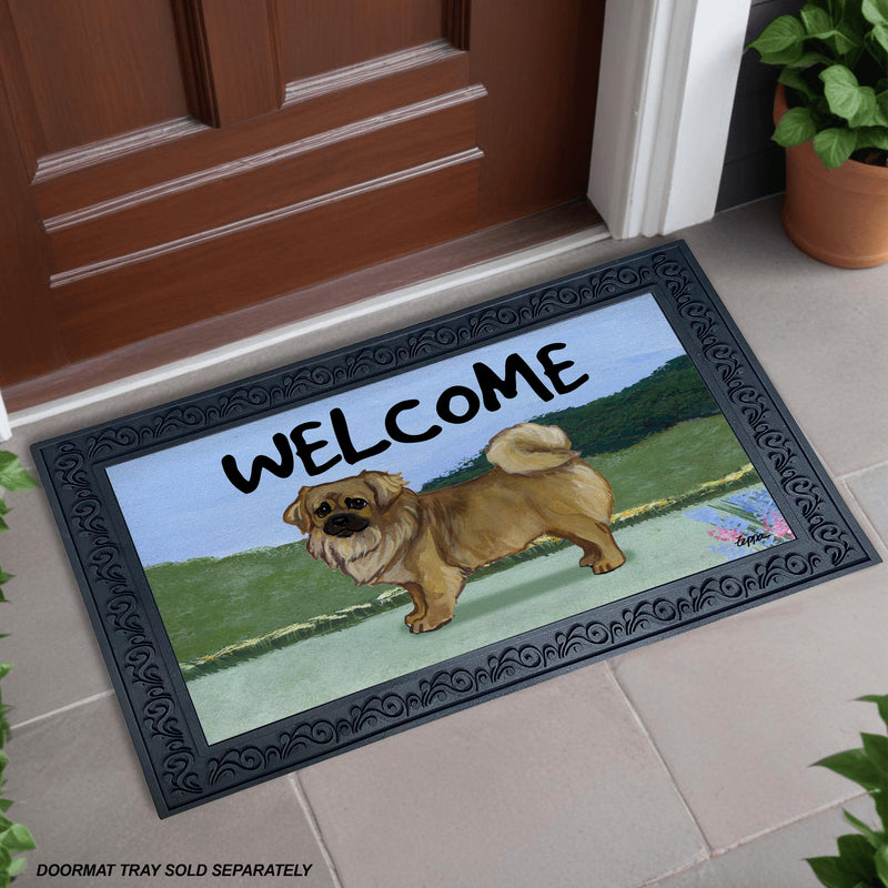 Tibetan Spaniel Welcome Mat