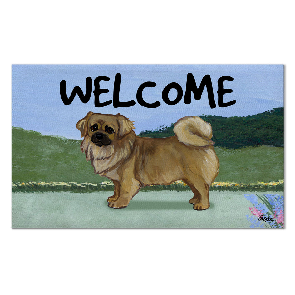 Tibetan Spaniel Welcome Mat