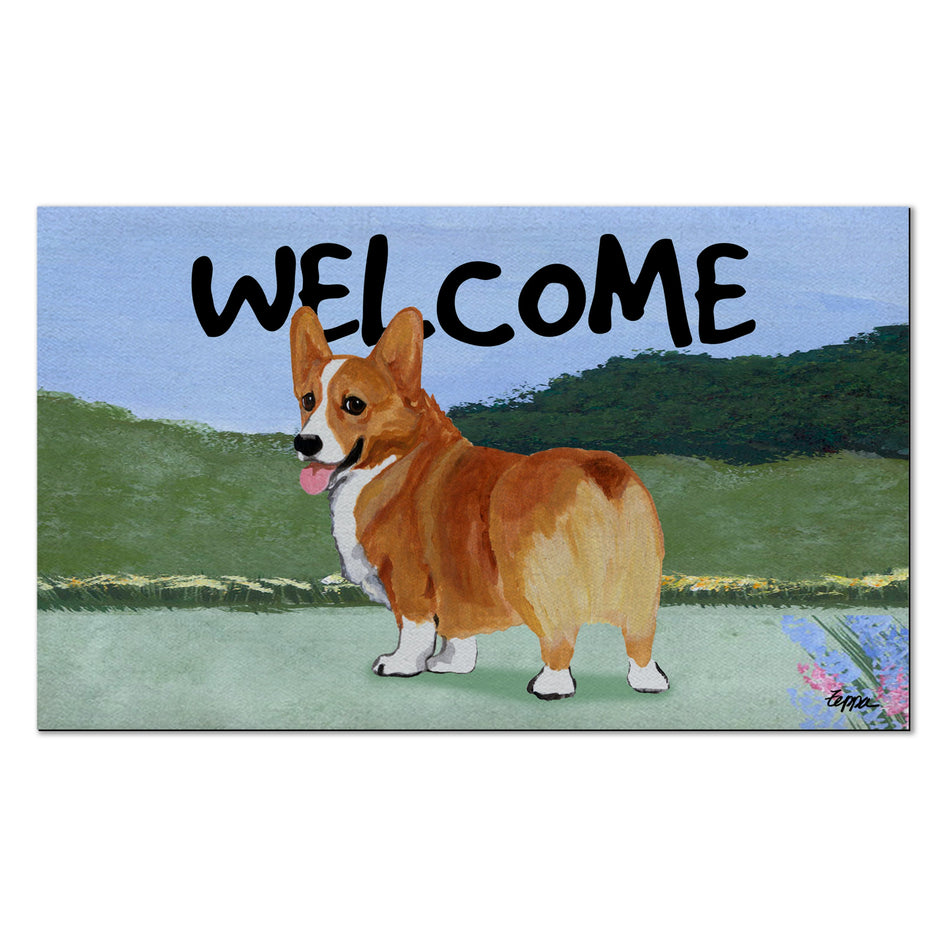 Pembroke Welsh Corgi Welcome Mat