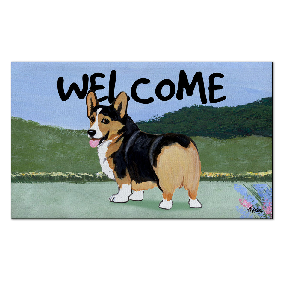 Pembroke Welsh Corgi Welcome Mat